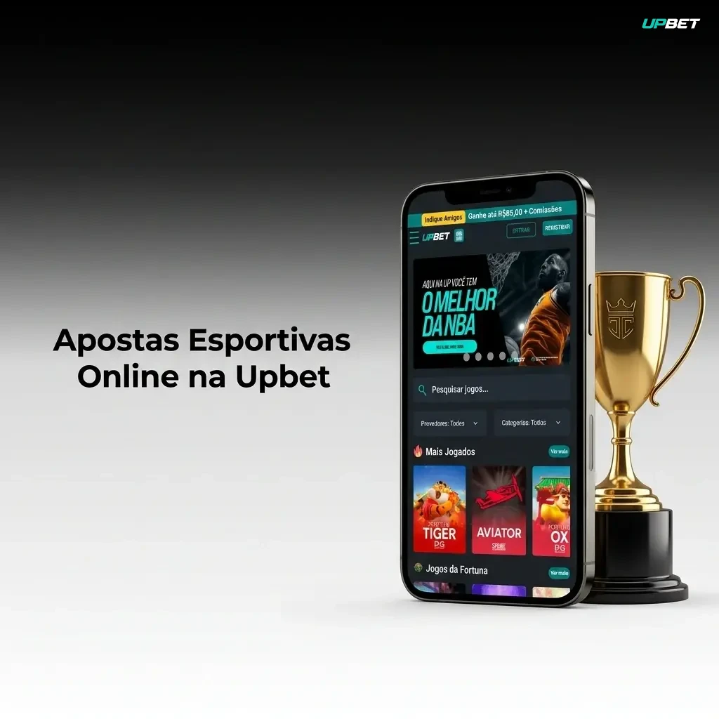 Apostas esportivas online na Upbet com futebol, basquete, tênis, MMA e eSports disponíveis