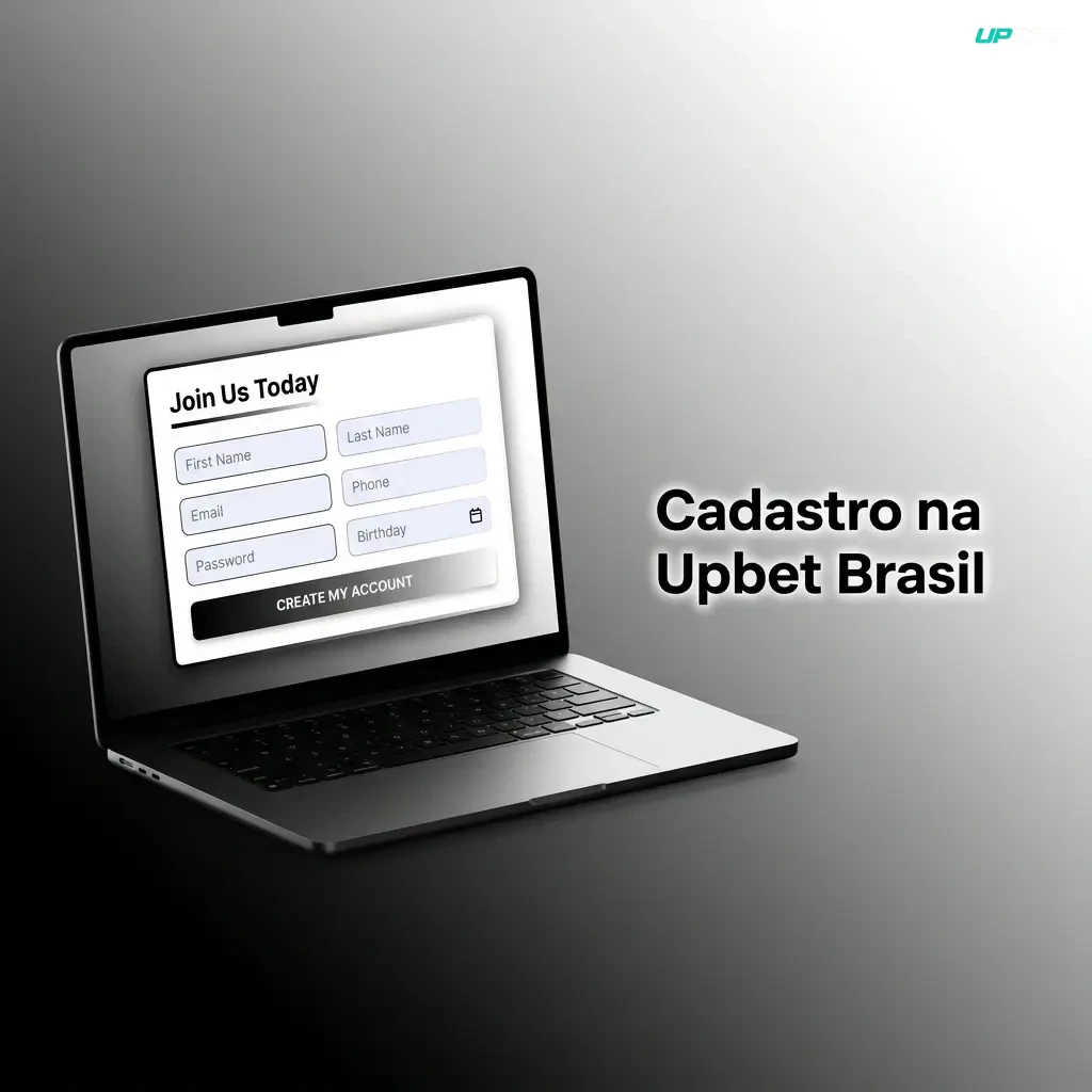 Guia de cadastro na Upbet Brasil com formulário de registro, confirmação de conta e acesso ao cassino e apostas