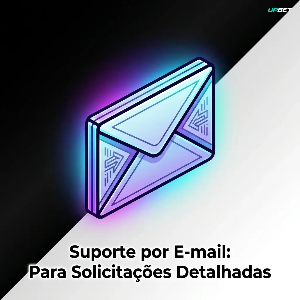 Suporte por e-mail da Upbet para envio de documentos, reclamações e dúvidas complexas com resposta em até 24 horas úteis.